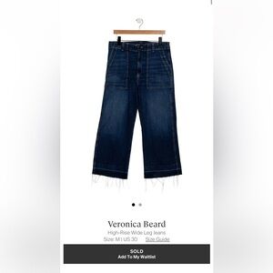 Veronica Beard Wide Leg Jeans size 30